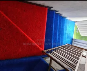 25mm Red And Blue Quality Artificial Grass