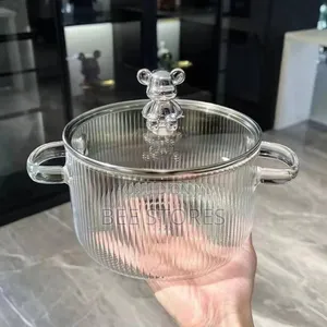 1.9lts Transparent Glass Pot