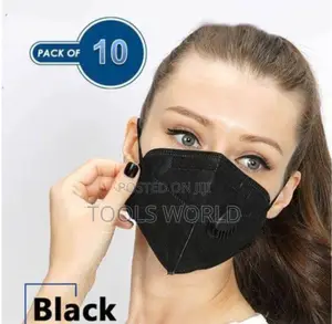 KN95 Face Mask With Filter Black Nose Mask For Men & Women