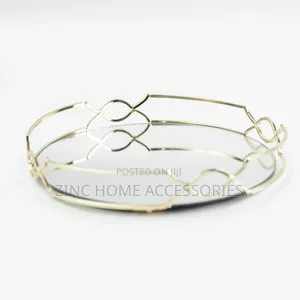 Decorative Round Mirror Tray