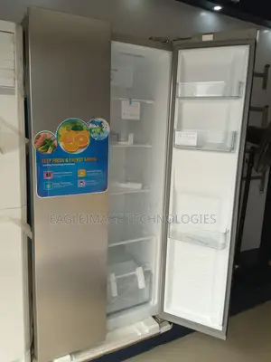 Sleek Polystar 436L Side by Side Inverter Refrigerator