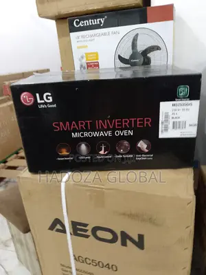 LG 25L Black Smart Inverter Microwave Oven