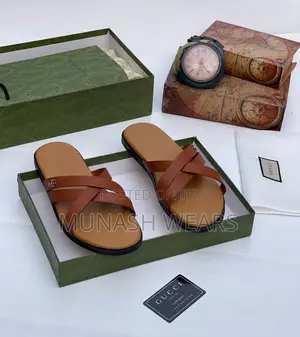 Gucci Leather Slipers