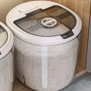20kg Thick Transparent Acrylic Rice Container