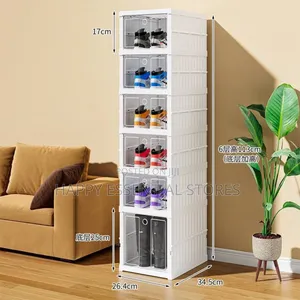 6 Layers Collapsible Shoe Box and Organizer