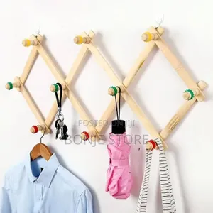 Wooden Bag Hanger 
Wooden Expandable Mug Rack