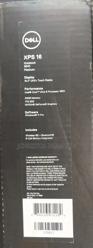 New Laptop Dell 32GB Intel Core Ultra 9 SSD 1T