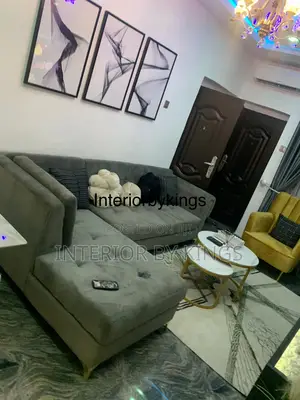 L-Shaped Fabric Sofa +Single Center Table Can Be Made