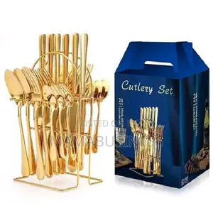 24 Pc's Gold Cutlery