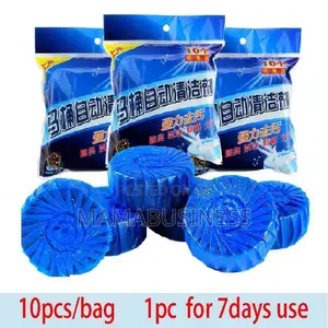 Bubble Blue Toilet Bowl Cleaner - 10 Pieces