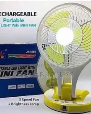 Portable LED Light Rechargeable Fan