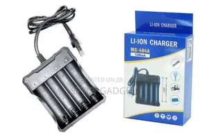 Li-on Rechargeable Battery Charger 4 Slot