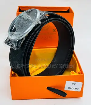 Versace Quality Luxury Men Genuine Leather Belt