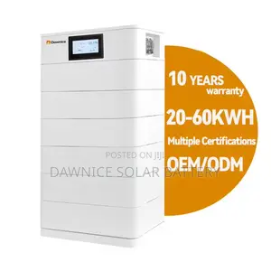 Dawnice 51.2V 25kw 500amp Stackable Solar Energy Storage