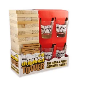 Drunken Tower Jenga Adult Party Drinking Game