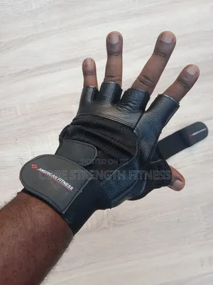 American Fitness High Quality Leather Gym Gloves