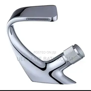 Unique Design Chrome Basin Mixer Tap Curved Shape