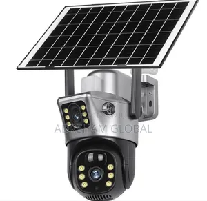 4g Dual Lens(App:V380) Solar Two Screens Camera Solar