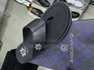 Italian Angello Ruffo Leather Slipers 40-46