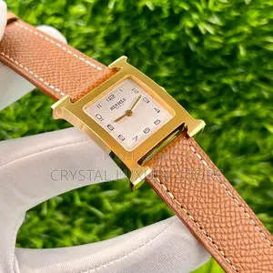 Hermes Quality Luxury Men Genuine Leather Wristwatch