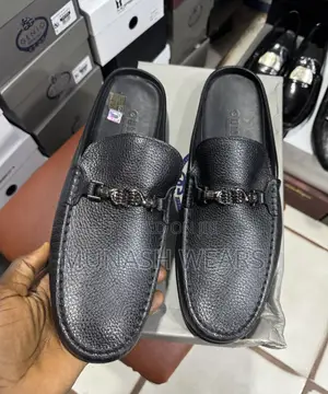 Italian Genio Leather Half Shoe 40-47