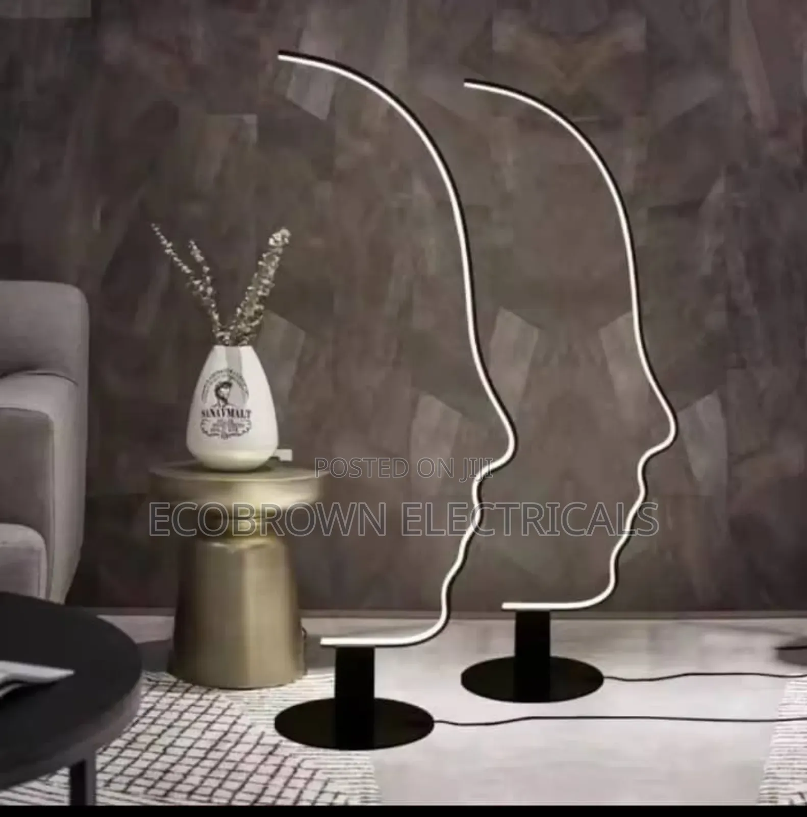 Face Shape Floor Lamps Standing Lights