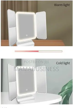 LED Lighted Adjustable Make Up Mirror With Stand
