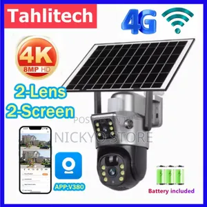 Solar Battery Camera Outdoor Wireless Wifi Double Lens