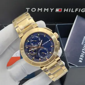 Tommy Hilfiger Quality Luxury Men Chain Strap Wristwatch