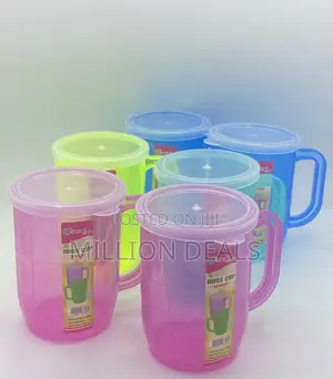 6 Pieces Unique Plastic Cover Cups