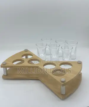 Classic Unique Tequila Rack N 6 Pieces Glass Cup