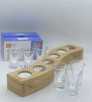 Unique Tequila Rack 6 Pieces Glass Shot Cups