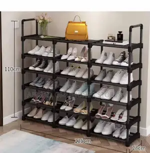 6 Layers 3 Roll Shoe Rack