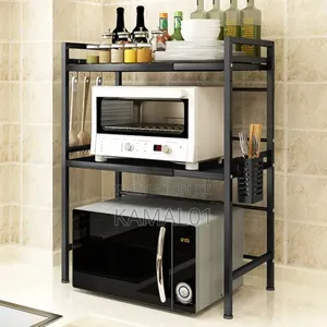 Adjustable 3-Tier Heavy Duty Shelf Microwave Rack
