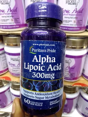 Puritan's Pride Alpha Lipoic Acid 300mg X 60 Softgels