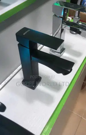 Black Square Basin Mixer Tap