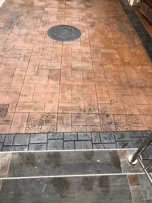 Stamped Floor ,Xylene,Color Oxide ,Paint