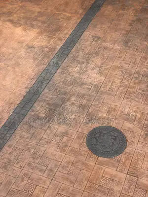 Stamped Floor , Polish , Xylene , Roller
