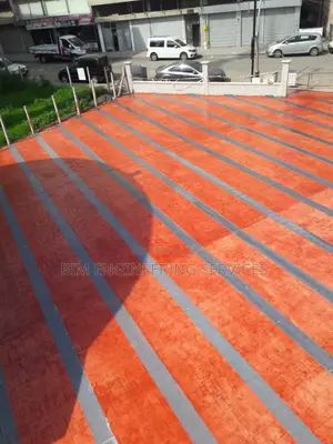 Brick Red And Pewter Colour Hardener Concrete Floor Paint