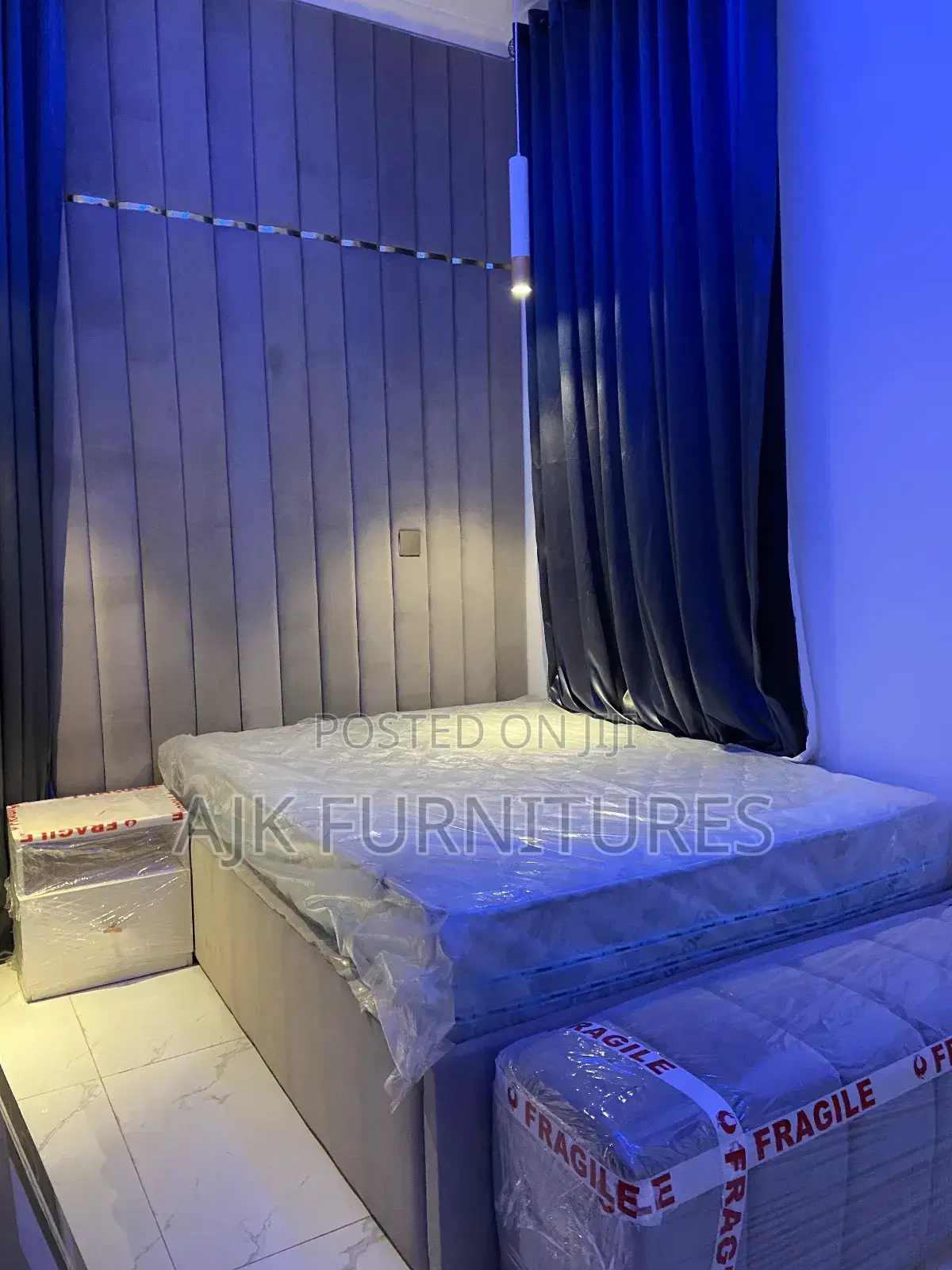 Unique Full Padded Upholstery Bedframe