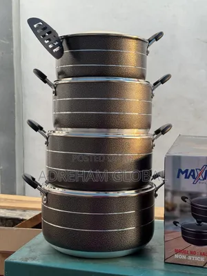 9pc Nonstick Maximus Pot And Spoon Size 24,26,28 30cm