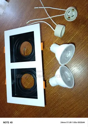 Double Ceiling Pop Spot Light Complete With Bulbs