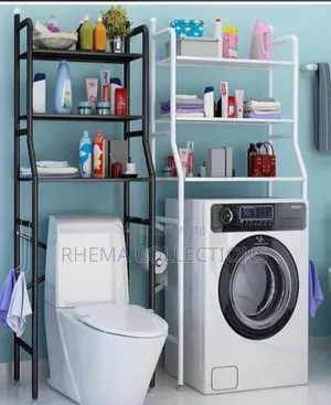 Multipurpose Bathroom Rack With Towel Hanger
