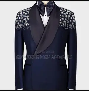 Latest Shawl Lapel Stone Tuxedo Turkish Men’S Suit