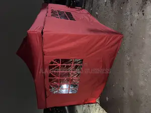 Red Gazebo Canopy With 4 Sides Cover 10 by 15