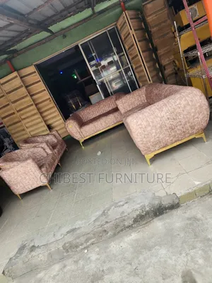 Luxury Set of 7 Seaters Upholstery Padded Sofa