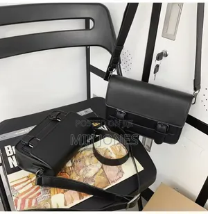 Black Leather Cross  Bag