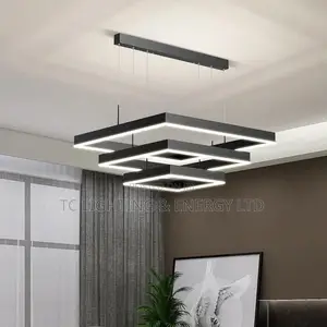 Led 3 Square Step Chandelier