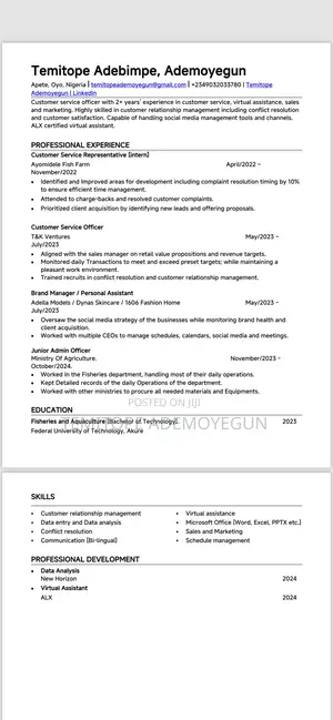 Position of a Secretary