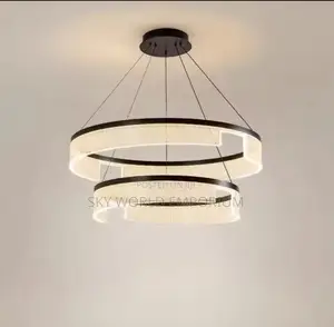 Black/Coffee Color Oval Pendant Modern Light